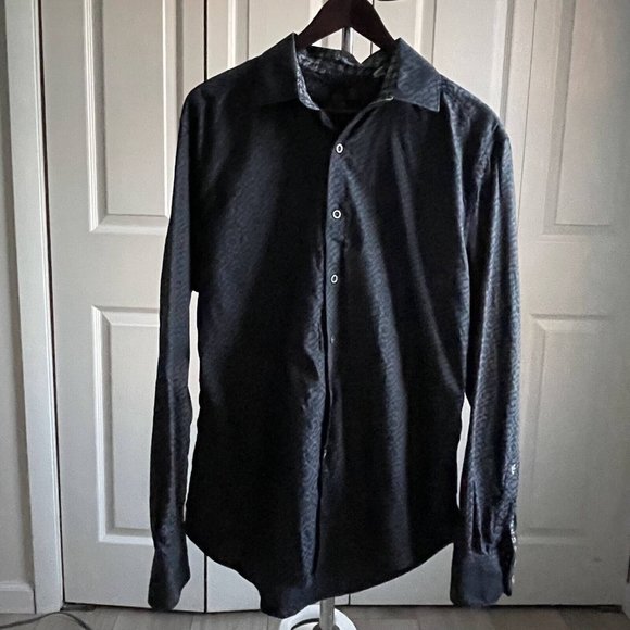 Robert Graham Geometric Pattern Button Up Casual Shirt Men's Large Long Sleeve - Picture 4 of 8